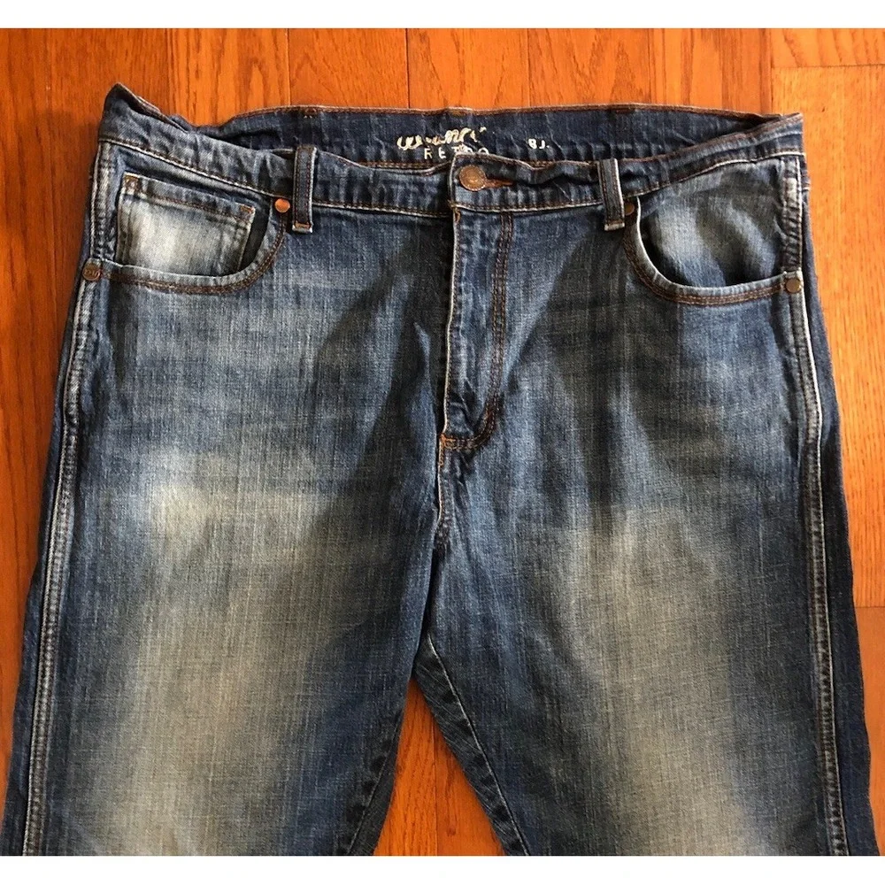 WRT20JH Wrangler Men's Retro Relaxed Boot Cut Jean Jackson Hole 38x32 Measured *